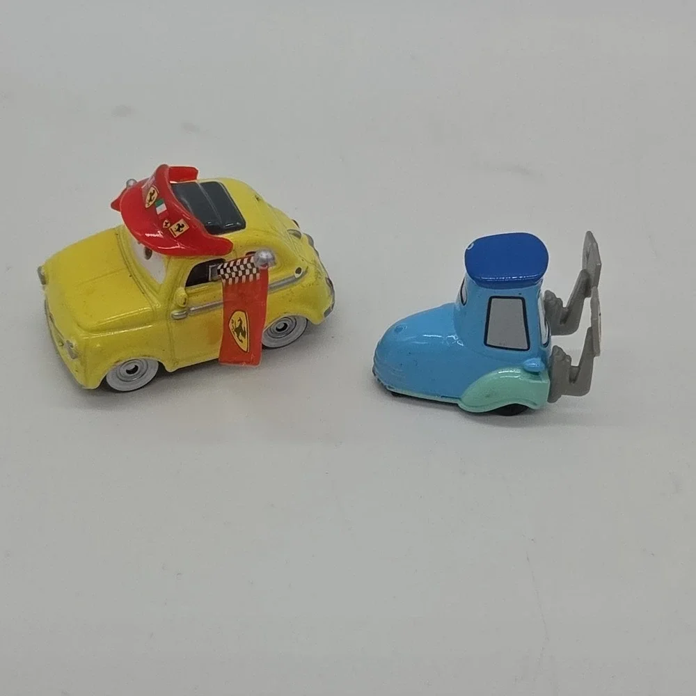Lot 12 Disney Pixar Cars Diecast F430 Scruggs New Mater Sarge Luigi Guido Wingo